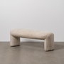 Banqueta Beige Tejido Salón 110 X 45 X 40 cm