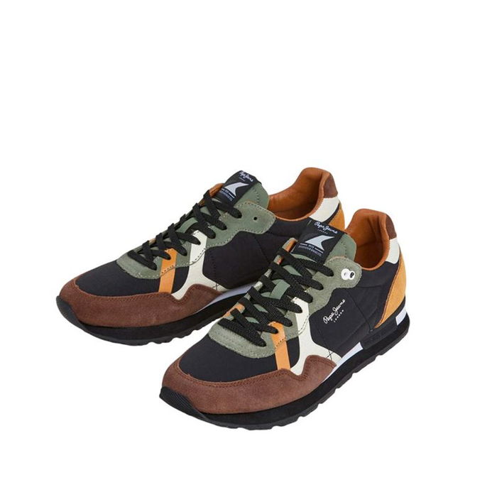 Zapatillas Casual Hombre Pepe Jeans Brit Prints Marrón L