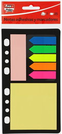 FIXO Notas y Banderitas Adhesivas Surtidas Pack de 7pz (Set de 24)