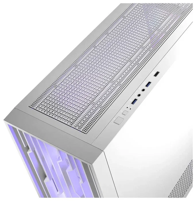 Modecom Volcano Perun Apex ARGB Midi Tower Blanca para PC Gaming, ATX, USB 3.0, USB-C