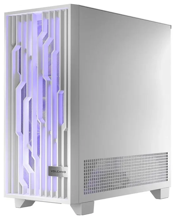 Modecom Volcano Perun Apex ARGB Midi Tower Blanca para PC Gaming, ATX, USB 3.0, USB-C