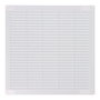 Edm Rejilla de ventilación cuadrada con tapones y mosquitera ABS Blanca 300x300x7mm