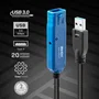 Lindy USB 3.0 Active Extension Pro 20m Negro