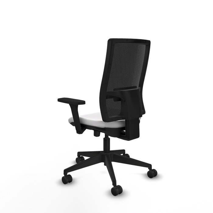 PIQUERAS Y CRESPO Silla de oficina Horna con mecanismo Sincro/Traslack Blanco/Negro
