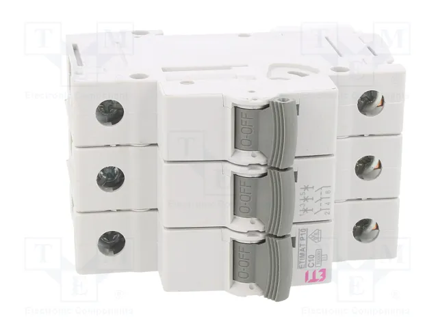 ETI POLAM Interruptor magnetotérmico ETIMAT P10 3P C10 10A 10kA ETI POLAM Interruptor magnetotérmico ETIMAT P10 3P C10 10A 10kA