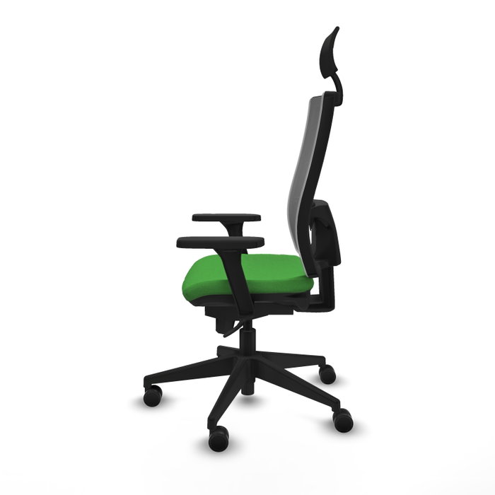 PIQUERAS Y CRESPO Silla de oficina Horna con mecanismo Sincro, Verde y Gris PIQUERAS Y CRESPO Silla de oficina Horna con mecanismo Sincro, Verde y Gris