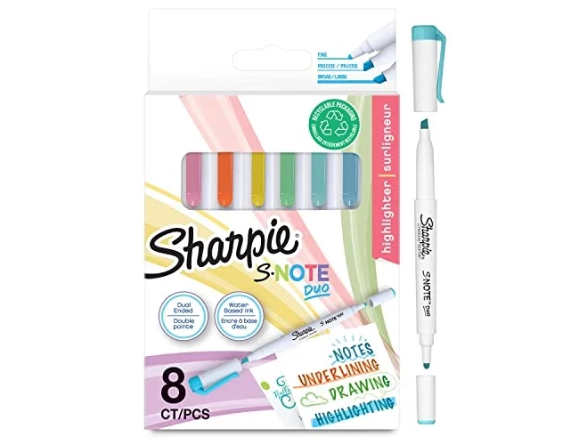 Sharpie S-Note Duo Rotuladores Creativos de Doble Punta, 8 Unidades Surtidas Sharpie S-Note Duo Rotuladores Creativos de Doble Punta, 8 Unidades Surtidas