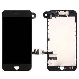 CoreParts Pantalla LCD con Digitalizador y Marco Completo para iPhone 7 Plus - Negro - Grado Más Alto Calidad AUO - Incluye Placa Trasera, Cámara, Sensores y Altavoz