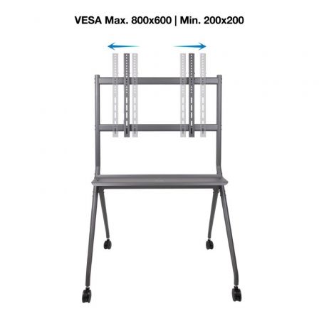 TooQ Soporte de Suelo con Ruedas FS20205M-B para TV de 50-86" hasta 120kg