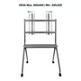 TooQ Soporte de Suelo con Ruedas FS20205M-B para TV de 50-86" hasta 120kg