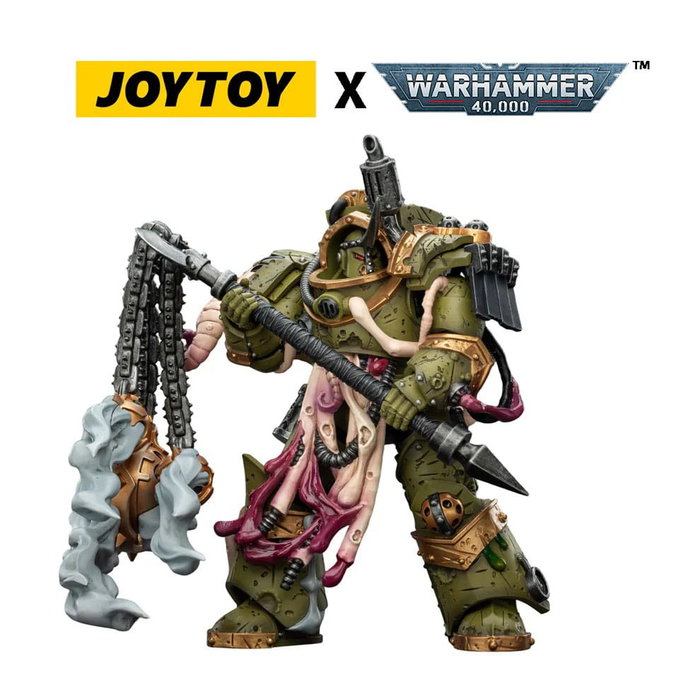 Warhammer 40,000 Figura Death Guard Blightlord Terminator 2 with Flail of Corruption 14 cm