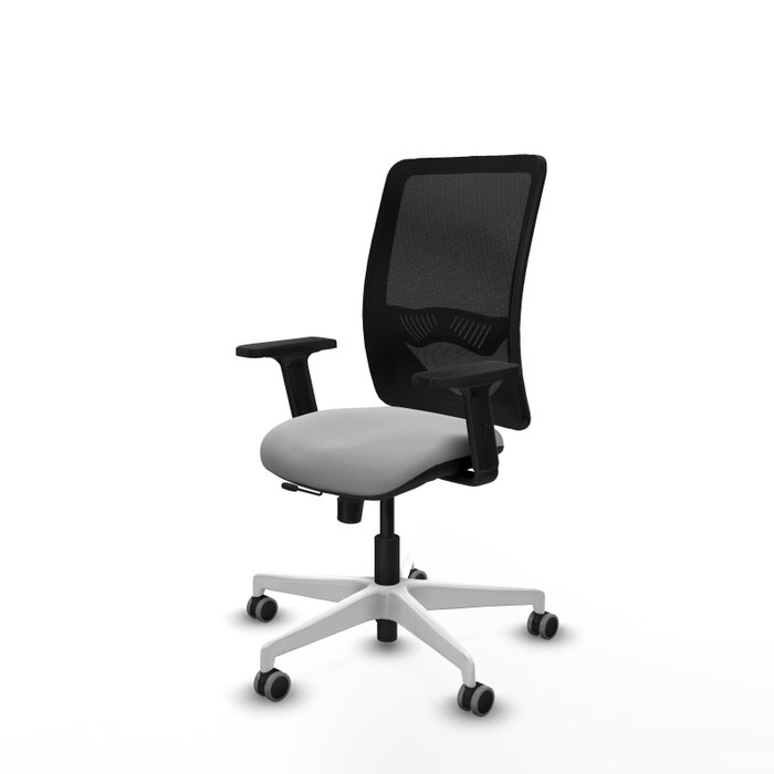 PIQUERAS Y CRESPO Silla de oficina Zulema Gris claro y Negro