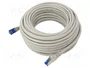 GOOBAY Patch cord S/FTP Cat 6a RJ45 15m gris