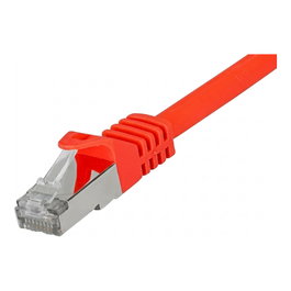 No-Name Patchk.CAT7/6a S/FTP 2m rojo RJ45 Halogenfrei (LSZH)