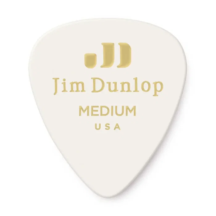Dunlop Pack 72 Púas Genuine Celluloid Classic Blanca - Medium