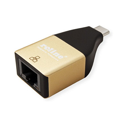 ROLINE GOLD USB 3.2 Gen 2 Conversor de USB Type C a Gigabit Ethernet RJ-45