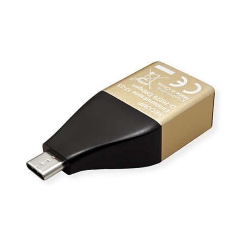 ROLINE GOLD USB 3.2 Gen 2 Conversor de USB Type C a Gigabit Ethernet RJ-45