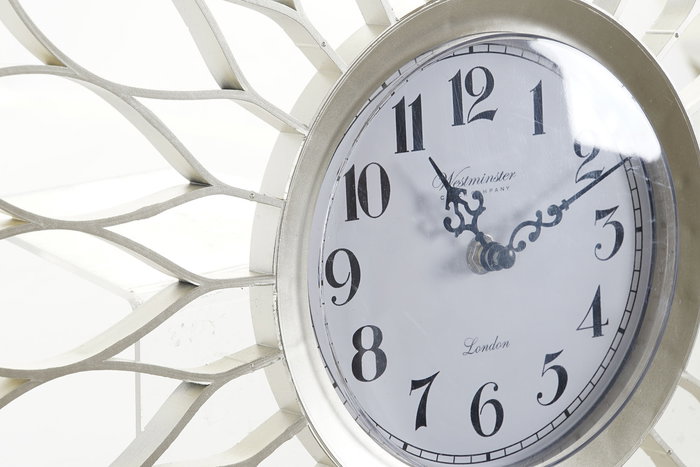 DKD Home Decor Reloj Champan Plateado 4 x 50 x 50 cm Set de 5 (2 Unidades) DKD Home Decor Reloj Champan Plateado 4 x 50 x 50 cm Set de 5 (2 Unidades)