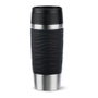 Emsa TRAVEL MUG Waves Thermobecher negro/acero inoxidable 0,36 L