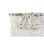 DKD Home Decor Lámpara de Pie de Cristal y Metal Transparente y Dorado