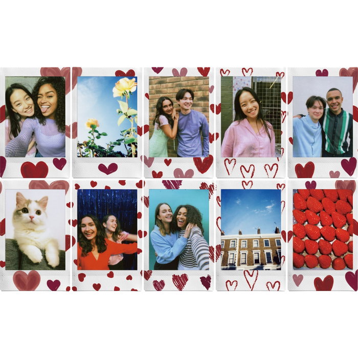 FUJIFILM Instax Mini Film Heart Sketch, 10 unidades FUJIFILM Instax Mini Film Heart Sketch, 10 unidades