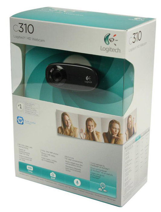 Logitech C310 Webcam HD 720p con Video HD y Fotos de 5MP