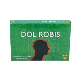 ROBIS Dol Robis 60 Comprimidos para Dolores de Cabeza, Migrañas y Jaquecas