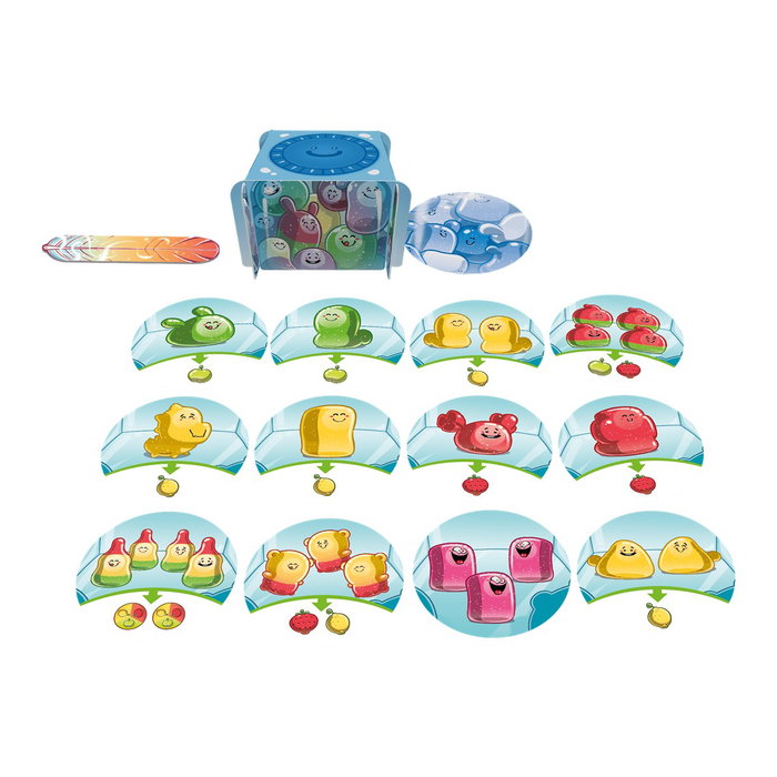 Gummiland BO06151ES - Juego de Mesa Tablero Familiar, 2-4 Jugadores, a Partir de 6 Años, Duración 20 Min, Español (Blue Orange)
