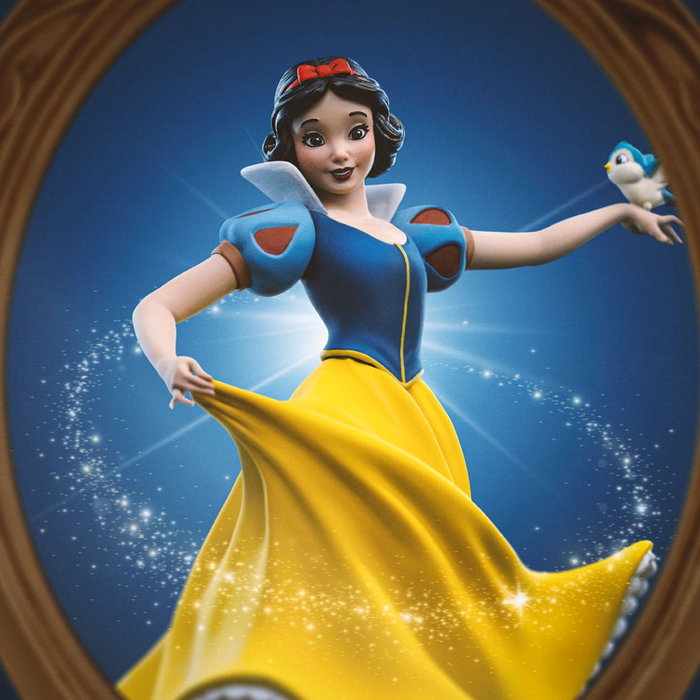 Iron Studios Snow White and Dopey Estatua Art Scale 1/10