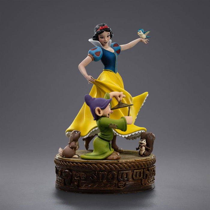 Iron Studios Snow White and Dopey Estatua Art Scale 1/10