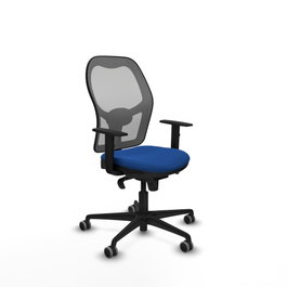 PIQUERAS Y CRESPO Silla de oficina Jorquera con mecanismo Sincro, azul y gris
