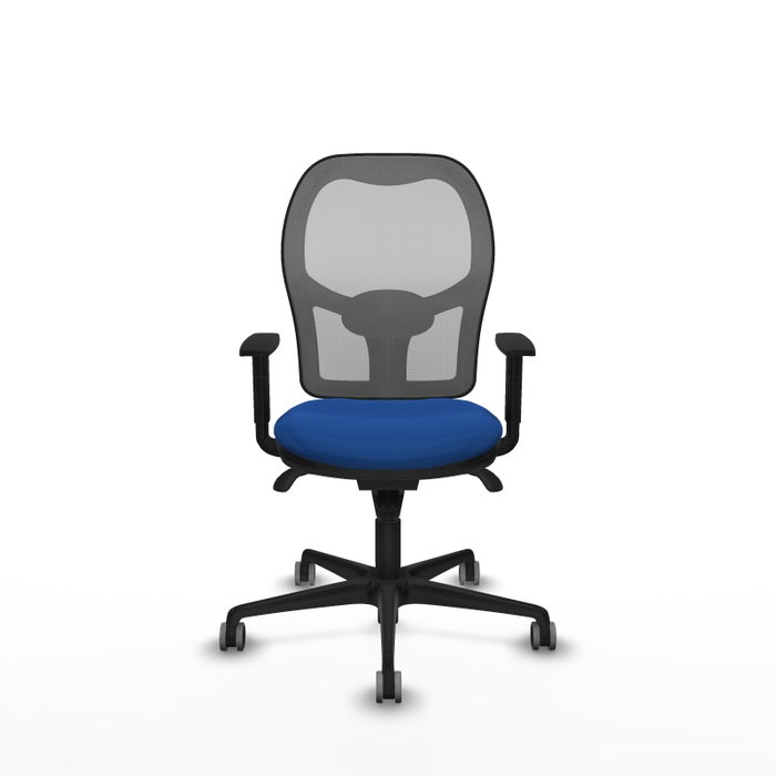 PIQUERAS Y CRESPO Silla de oficina Jorquera con mecanismo Sincro, azul y gris
