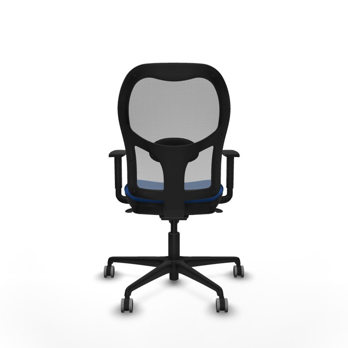 PIQUERAS Y CRESPO Silla de oficina Jorquera con mecanismo Sincro, azul y gris