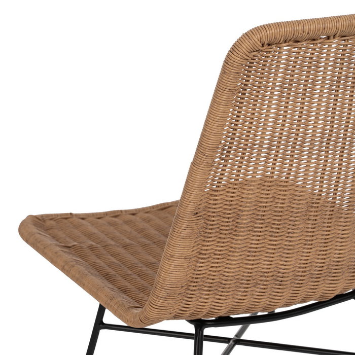 Silla Natural Pe-Acero Salón 47 X 59 X 84 cm (Set de 2)