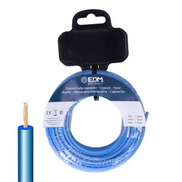 Edm Carrete cablecillo H07Z1-K 6,0 mm² azul, 5 m