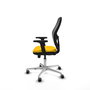 PIQUERAS Y CRESPO Silla de oficina Jorquera con mecanismo Sincro/Traslack Amarillo/Negro