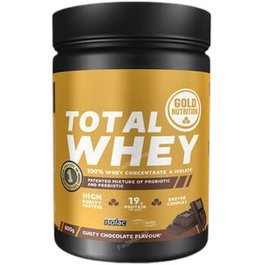 GOLD NUTRITION Total Whey Chocolate Proteina en Polvo Suplemento Nutricional 800 G
