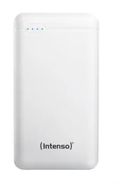 Intenso XS20000 Powerbank 20000 mAh Litio Blanco con Pantalla LED, USB-C y Micro-USB, Incluye Cable USB-A a Tipo-C 7313552