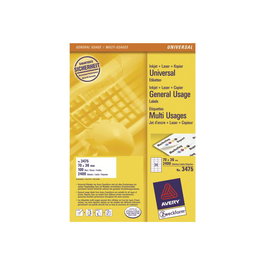 Avery Zweckform Etiquetas Avery 3475, 70 x 36 mm, Formato A4