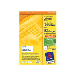 AVERY Zweckform Etiquetas 70,0 x 36,0 mm Blanco 2400 piezas