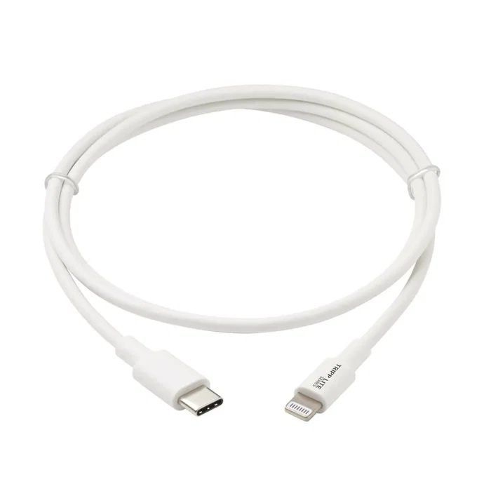 Tripp Lite M102-003-WH Cable USB-C a Lightning Certificado MFi (MFi-Certified) para Carga y Sincronización, 0.9 m (3 pies), Blanco, USB 2.0