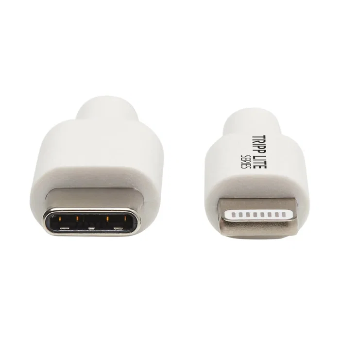 Tripp Lite M102-003-WH Cable USB-C a Lightning Certificado MFi (MFi-Certified) para Carga y Sincronización, 0.9 m (3 pies), Blanco, USB 2.0