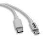 Tripp Lite M102-003-WH Cable USB-C a Lightning Certificado MFi (MFi-Certified) para Carga y Sincronización, 0.9 m (3 pies), Blanco, USB 2.0