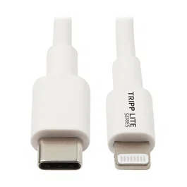 Tripp Lite M102-003-WH Cable USB-C a Lightning Certificado MFi (MFi-Certified) para Carga y Sincronización, 0.9 m (3 pies), Blanco, USB 2.0