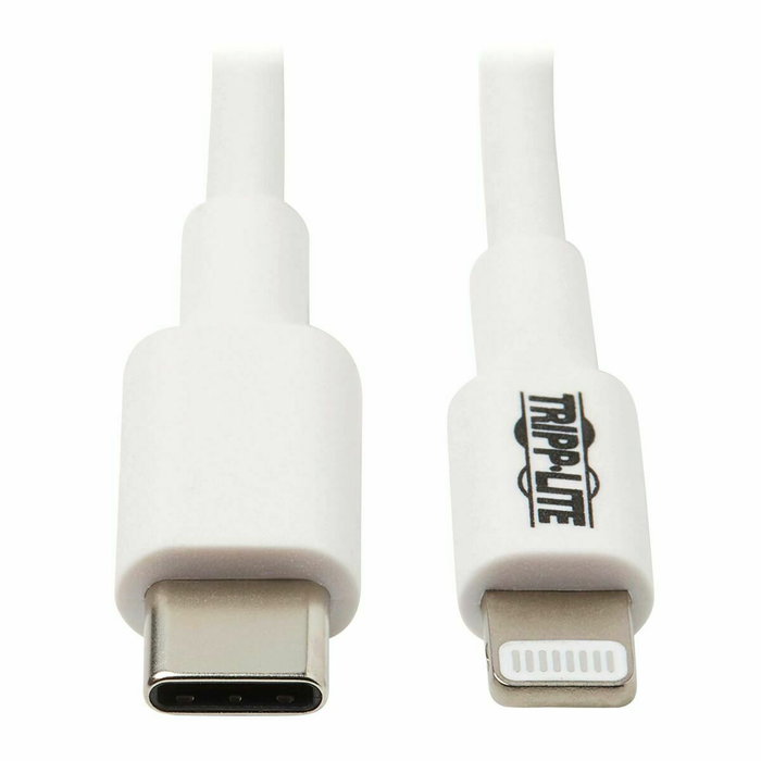 Eaton Tripp Lite M102-003-WH Cable USB C a Lightning, Certificado MFi, USB 2.0 M/M, Blanco, 0.91 m