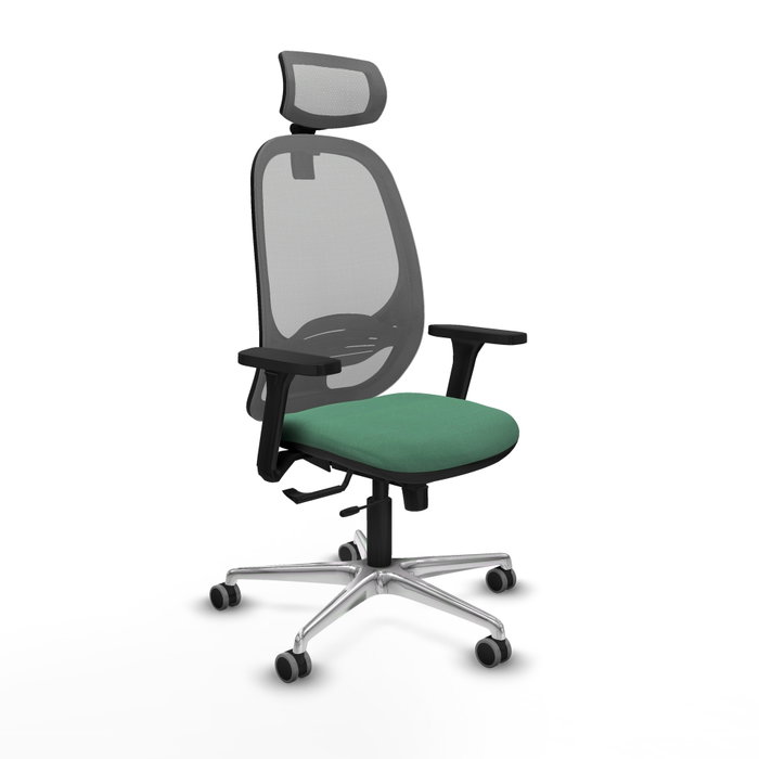 PIQUERAS Y CRESPO Silla de oficina Cilanco Verde esmeralda y Gris PIQUERAS Y CRESPO Silla de oficina Cilanco Verde esmeralda y Gris
