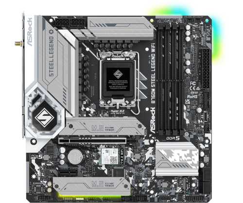 ASRock B760M Steel Legend WiFi micro ATX DDR5 LGA 1700