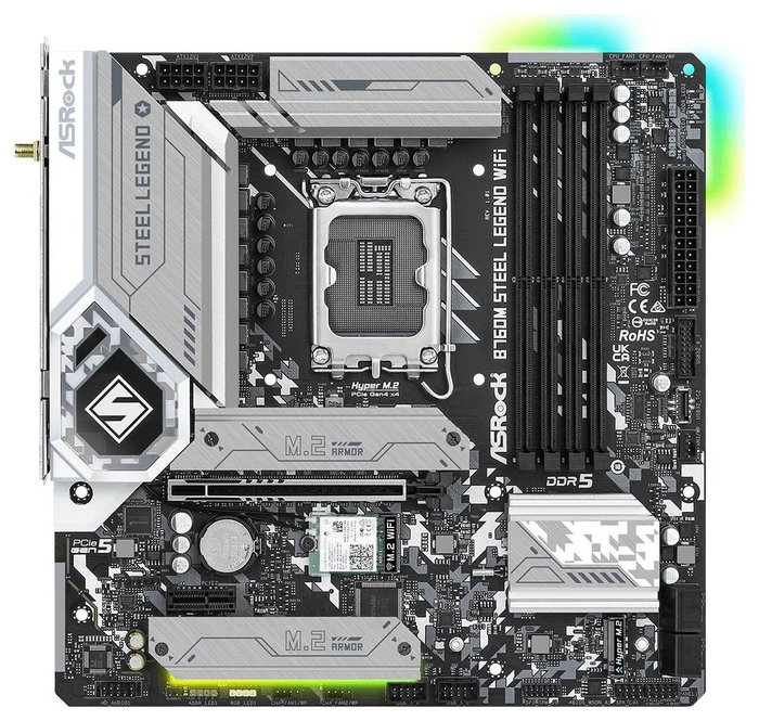 ASRock B760M Steel Legend WiFi micro ATX DDR5 LGA 1700
