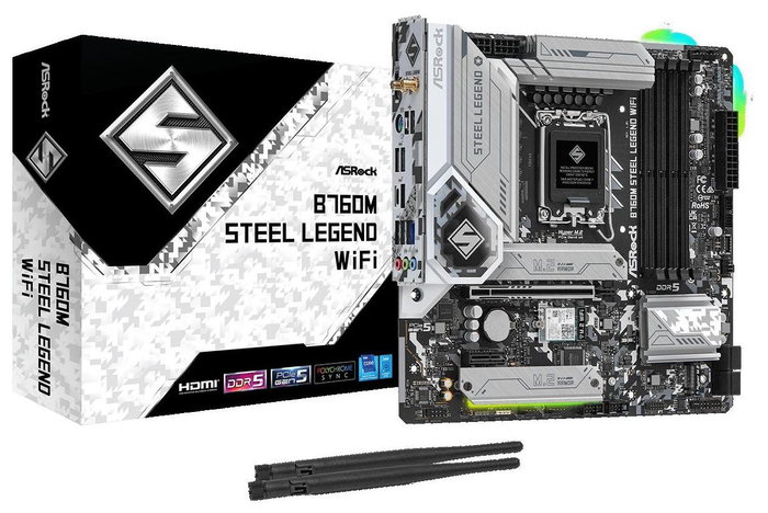 ASRock B760M Steel Legend WiFi micro ATX DDR5 LGA 1700