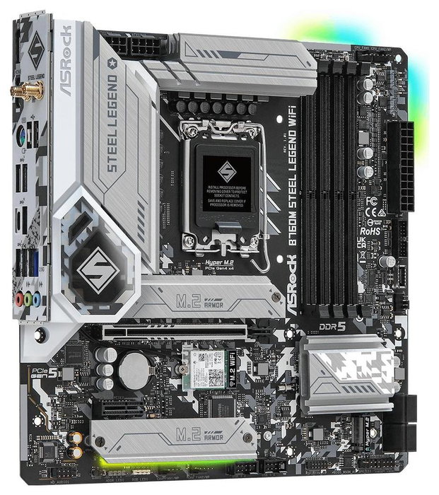 ASRock B760M Steel Legend WiFi micro ATX DDR5 LGA 1700